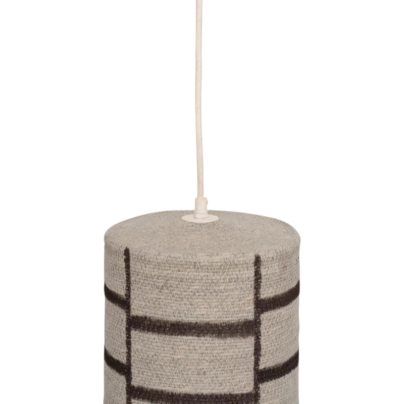 Suspension jonc de mer beige brun E27...