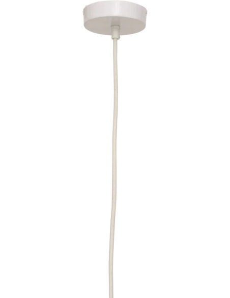 Suspension jonc de mer beige brun E27 Nene