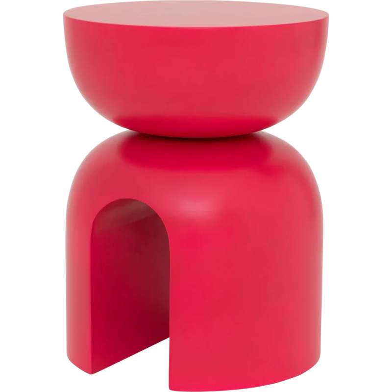 Table d’appoint rose framboise en...