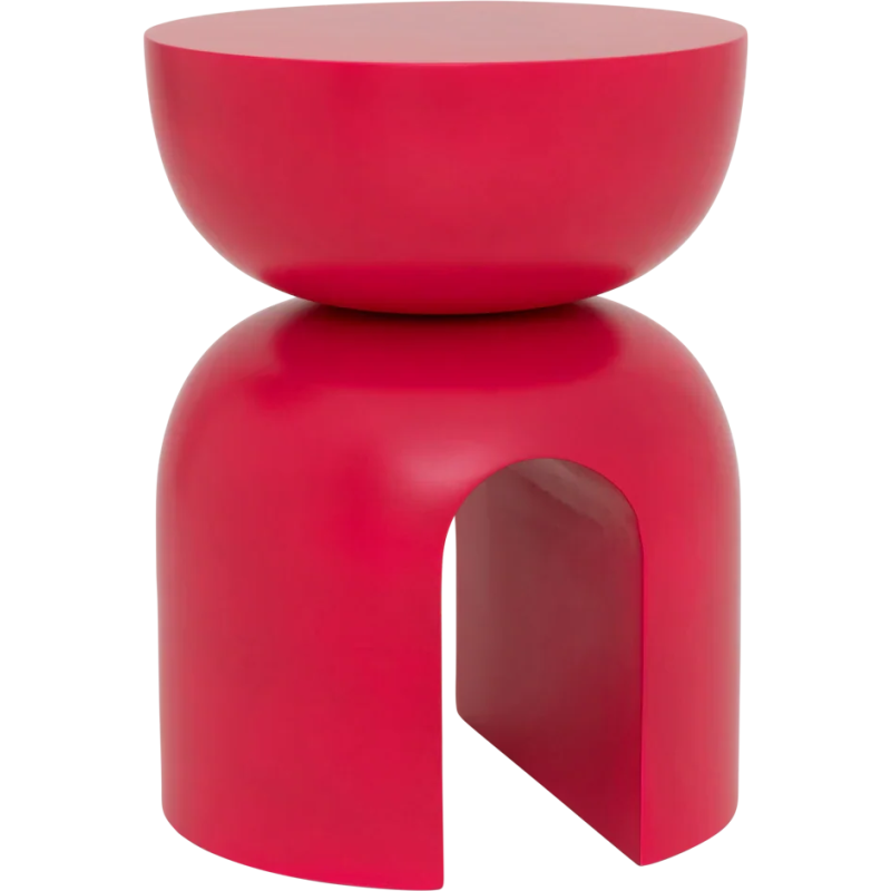 Table d’appoint rose framboise en...