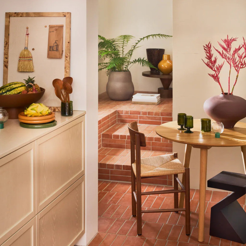 Table d’appoint zigzag manguier noyer...