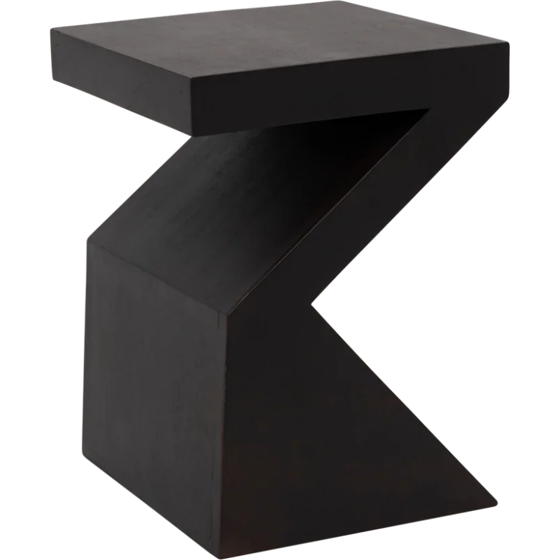 Table d’appoint zigzag manguier noyer...