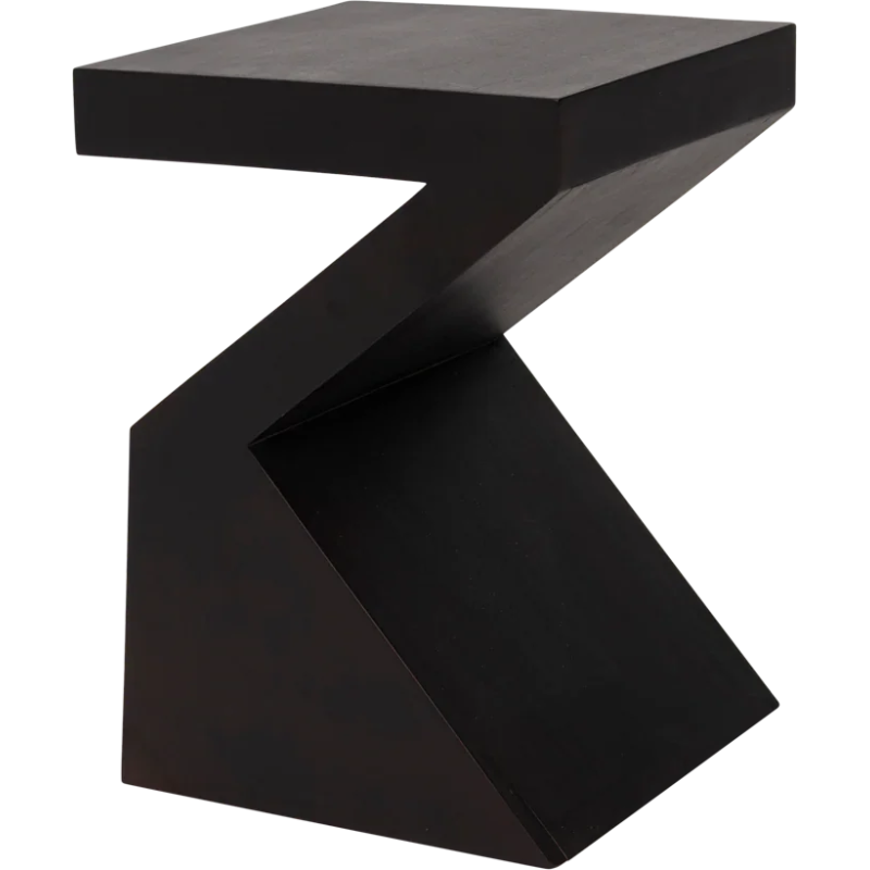 Table d’appoint zigzag manguier noyer...