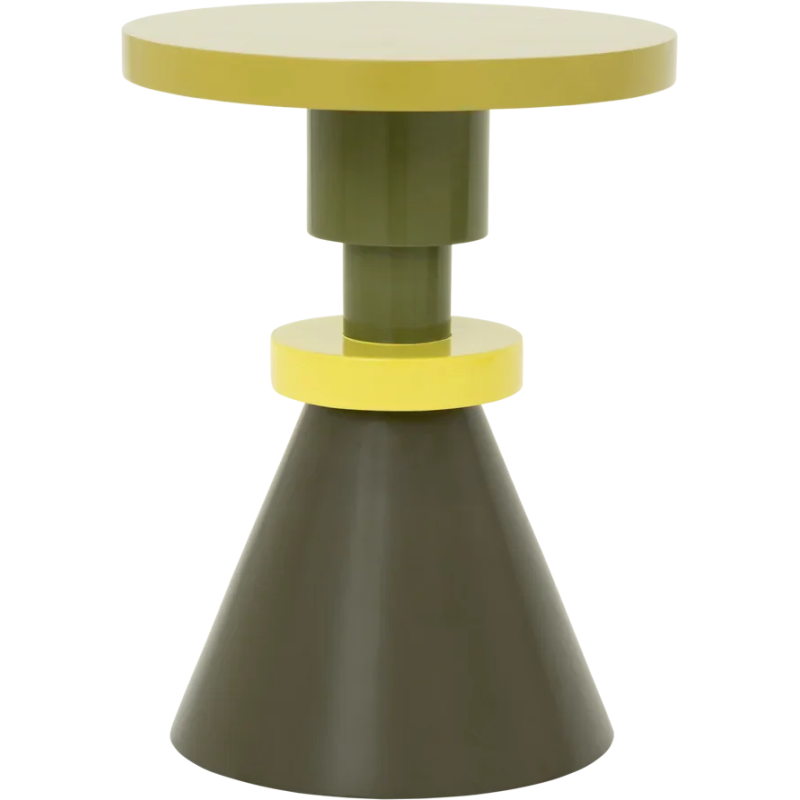Table d’appoint verte totem en...