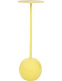 Sellette haute jaune olive en aluminium Ø21x66 cm M