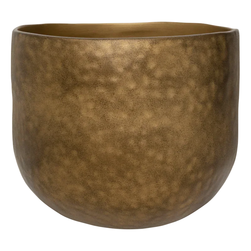 Cache-pot céramique doré Ø29,5 cm Oro