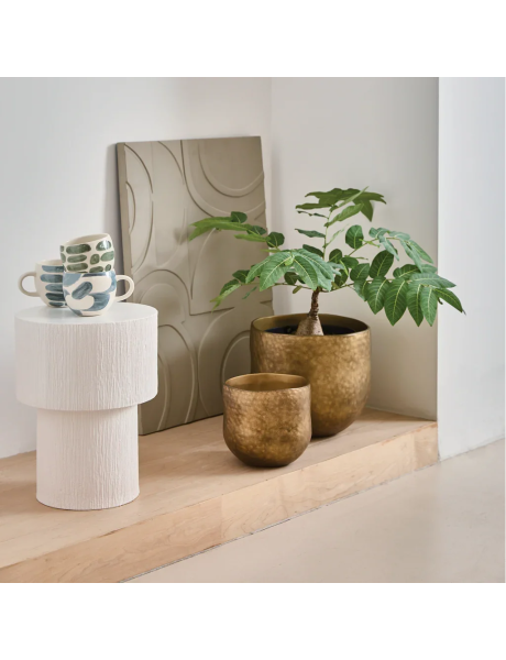 Cache-pot céramique doré Ø29,5 cm Oro Urban Nature Culture - 2