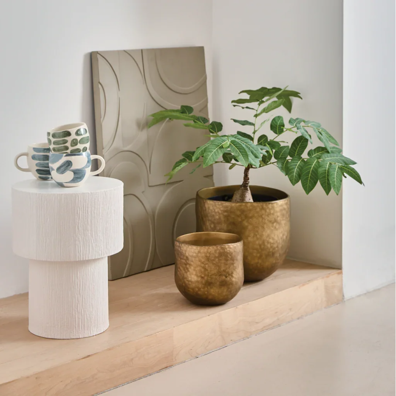 Cache-pot céramique doré Ø29,5 cm Oro