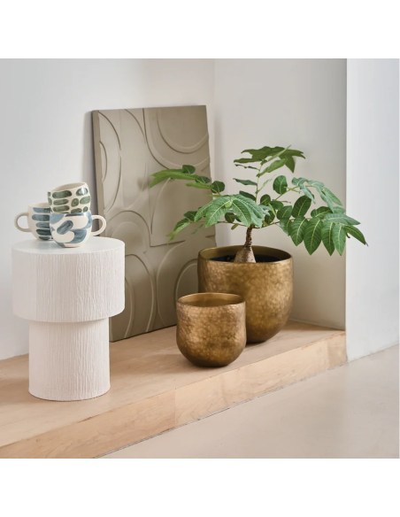 Cache-pot céramique doré Ø29,5 cm Oro