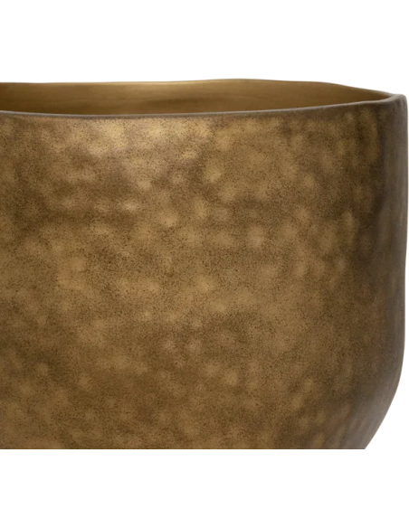 Cache-pot céramique doré Ø29,5 cm Oro