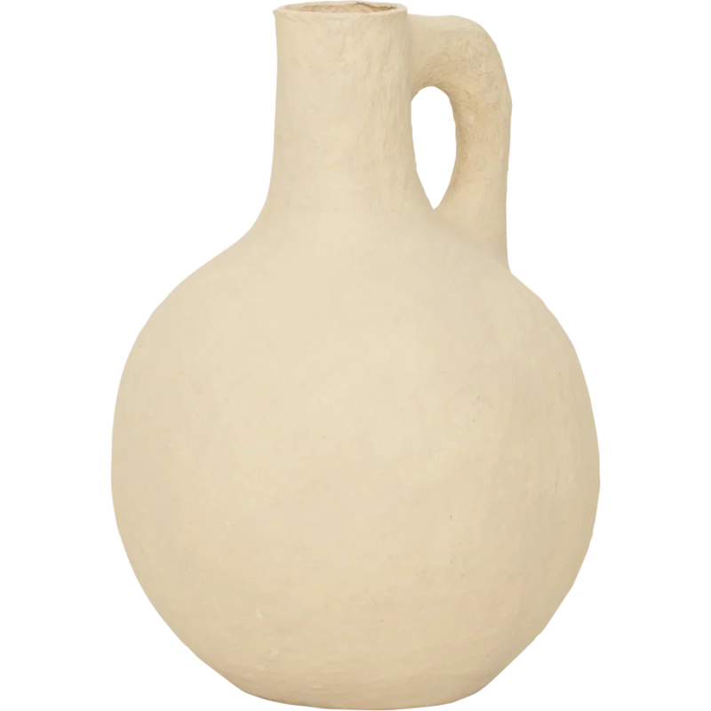 Vase décoratif coton mâché sable 43...