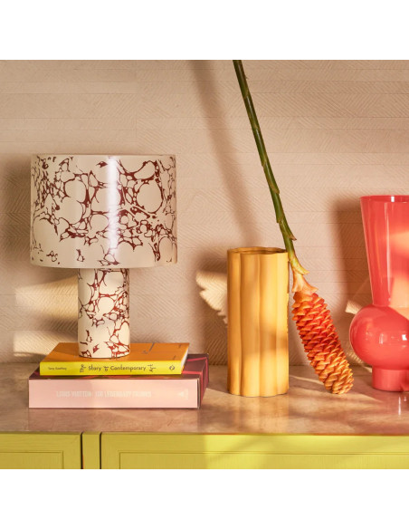 Lampe à poser céramique marbrée Fuido