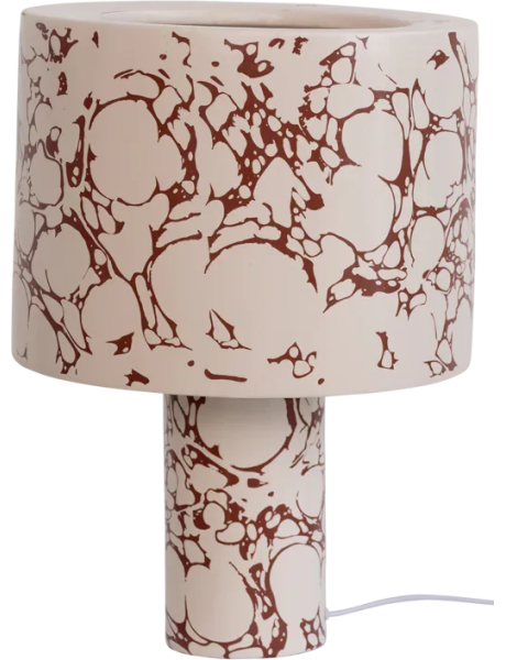 Lampe à poser céramique marbrée Fuido