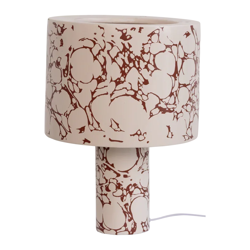 Lampe à poser céramique marbrée Fuido