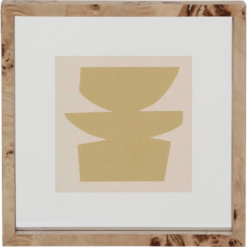 Cadre photo carré loupe de bois Moko