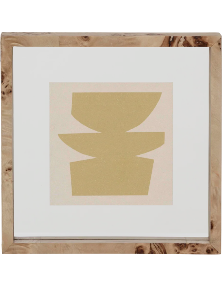 Cadre photo carré loupe de bois Moko