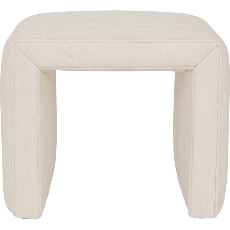 Pouf arche blanc cassé Lyne