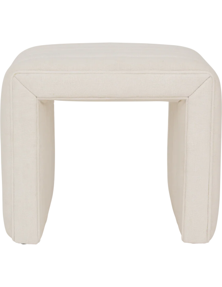 Pouf arche blanc cassé Lyne