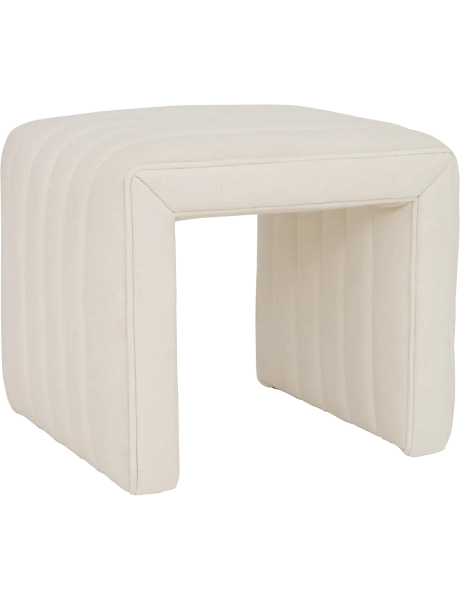 Pouf arche blanc cassé Lyne