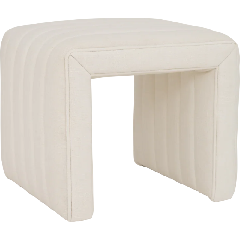 Pouf arche blanc cassé Lyne