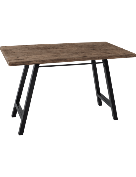 Bureau bois recyclé pieds noirs 120 cm Office