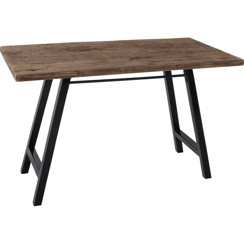 Bureau bois recyclé pieds noirs 120...