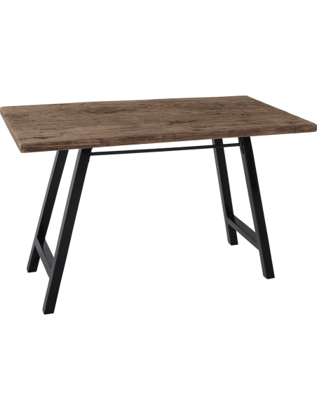 Bureau bois recyclé pieds noirs 120 cm Office