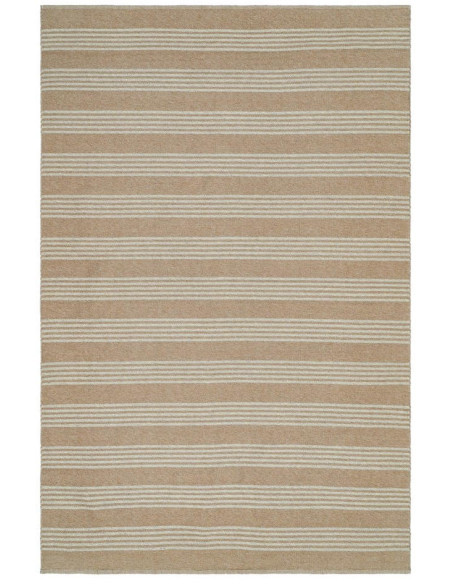 Tapis extérieur réversible beige écru en polypropylène 200x300 cm Avela