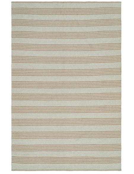 Tapis extérieur réversible beige écru en polypropylène 200x300 cm Avela