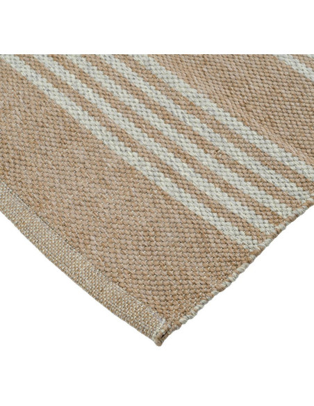 Tapis extérieur réversible beige écru en polypropylène 200x300 cm Avela