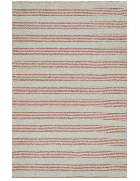Tapis extérieur réversible terracotta écru en polypropylène 160x230 cm Avela