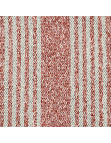 Tapis extérieur réversible terracotta écru en polypropylène 160x230 cm Avela