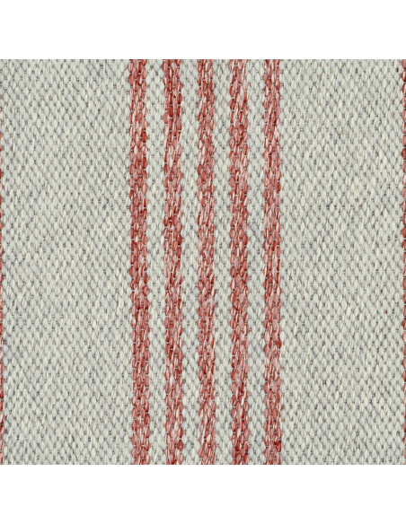 Tapis extérieur réversible terracotta écru en polypropylène 200x300 cm Avela