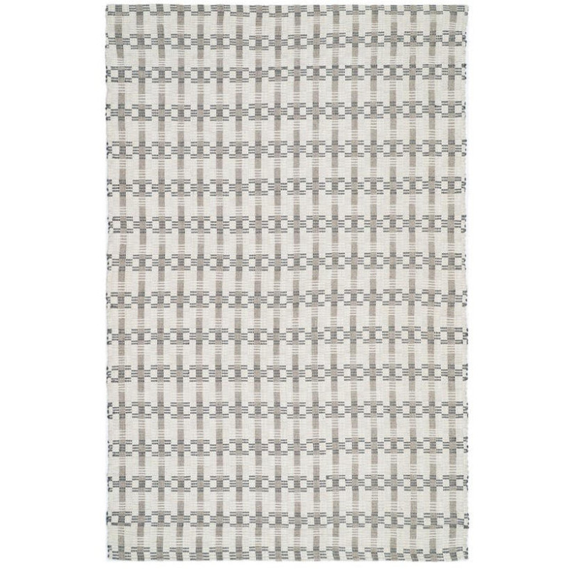 Tapis laine coton écru grège...