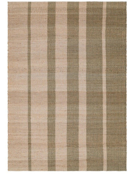 Tapis jute coton rayé naturel 200x300 cm Orvane