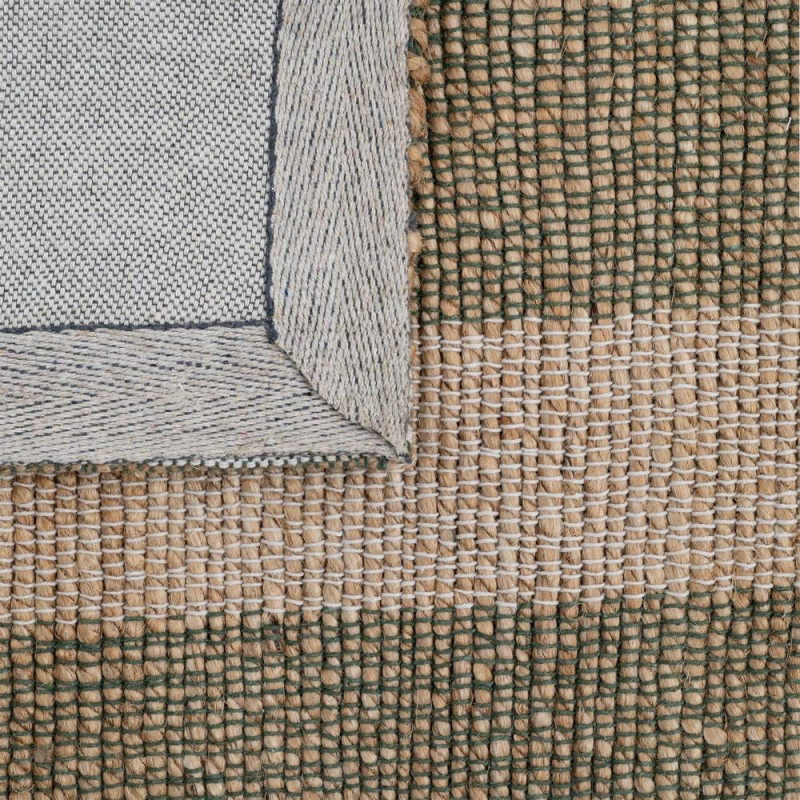 Tapis jute coton rayé naturel 200x300...