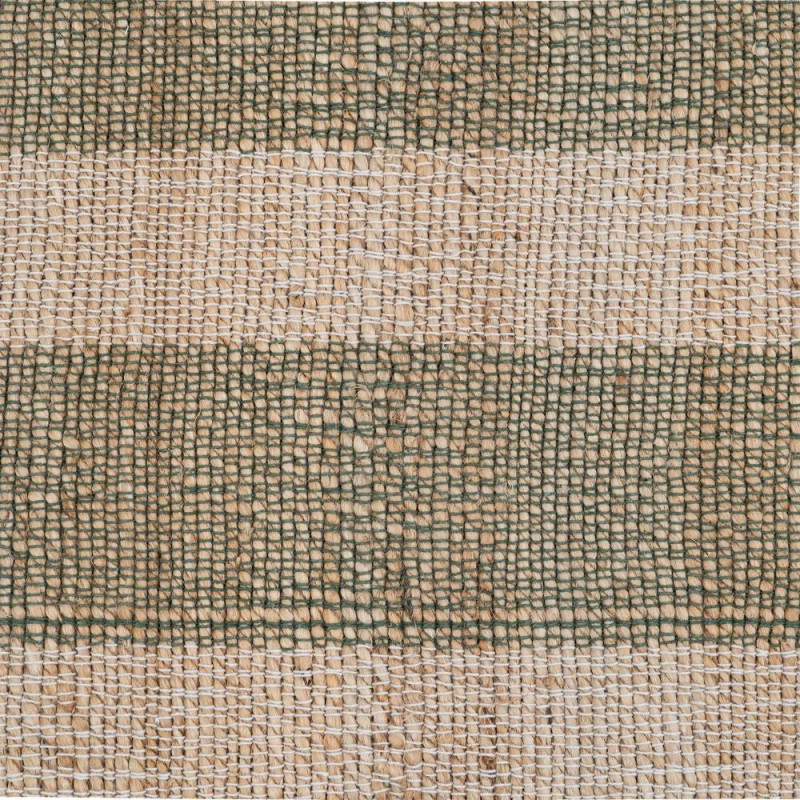 Tapis jute coton rayé naturel 200x300...