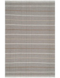 Tapis laine coton rayé gris beige 200x300 cm Mirelva