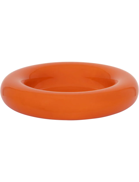Grand saladier en céramique orange 36 cm Lou