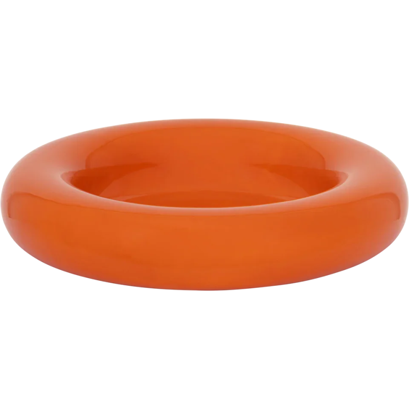 Grand saladier en céramique orange 36...