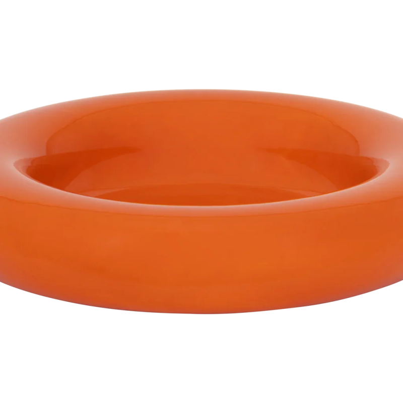 Grand saladier en céramique orange 36...