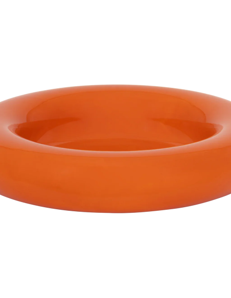 Grand saladier en céramique orange 36 cm Lou