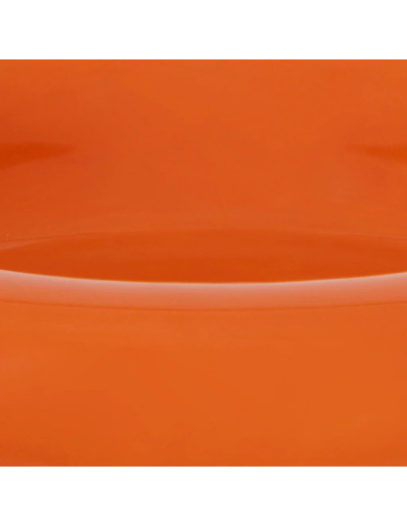 Grand saladier en céramique orange 36 cm Lou