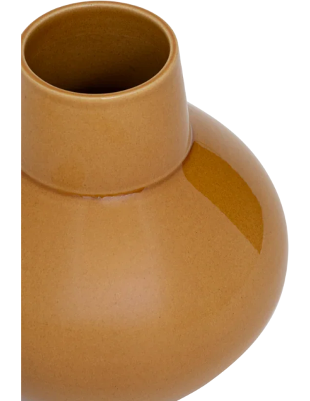 Vase céramique marron doré 27,5 cm Cody