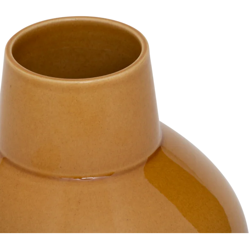 Vase céramique marron doré 27,5 cm Cody