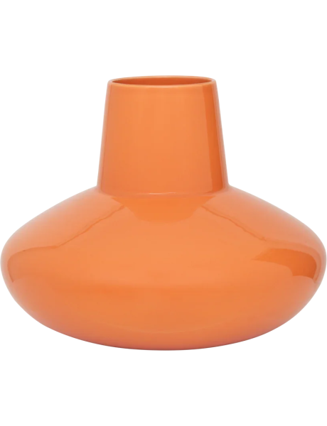Grand vase céramique orange nectarine Ø 43 x 28 cm Salix