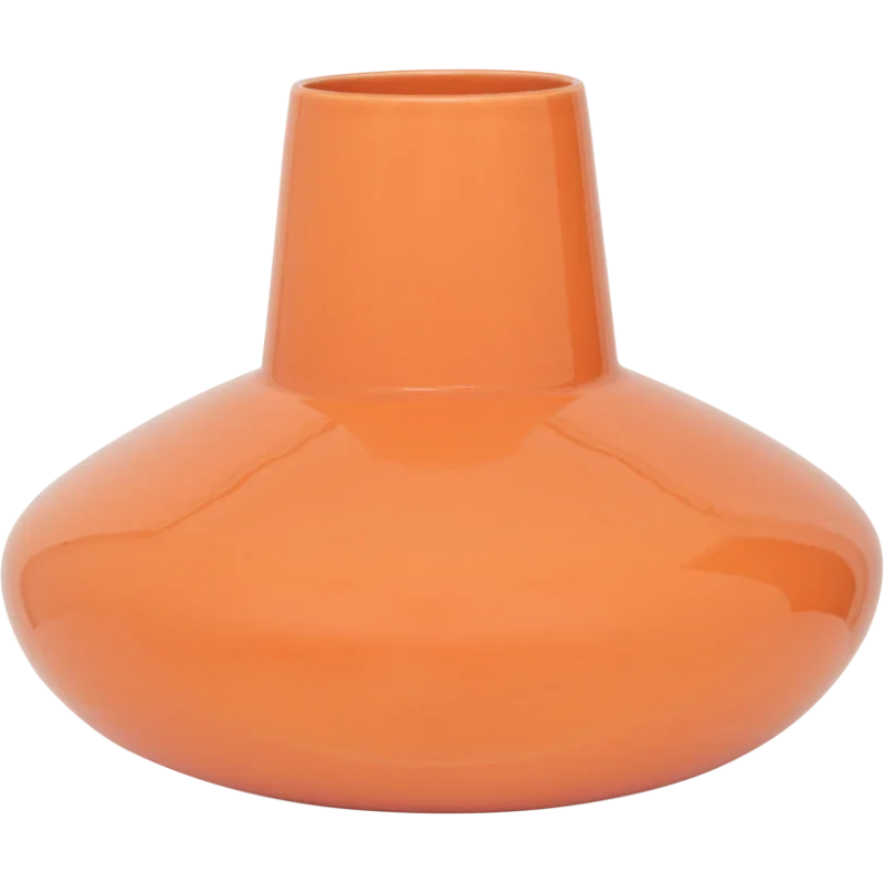 Grand vase céramique orange nectarine...