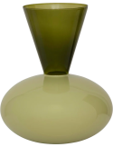 Vase vert en verre recyclé Ø27x32 cm Zinhle