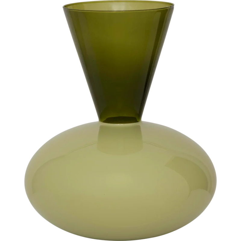 Vase vert en verre recyclé Ø27x32 cm...