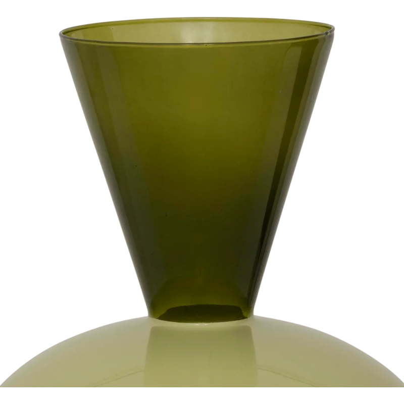 Vase vert en verre recyclé Ø27x32 cm...